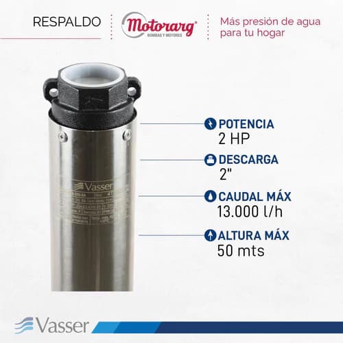 Vasser BS4 250 2A con 40m de cable - imagen 3
