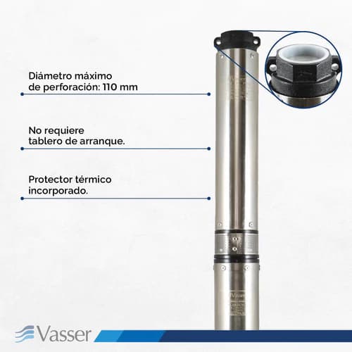 Vasser BS4 250 2A con 40m de cable - imagen 8
